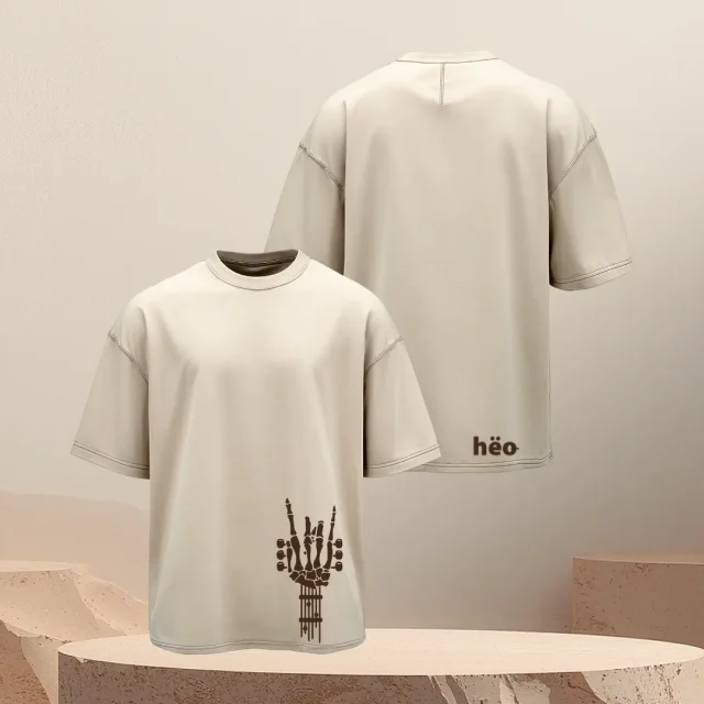 Polera Oversize de Hombre "Rock and Fret"