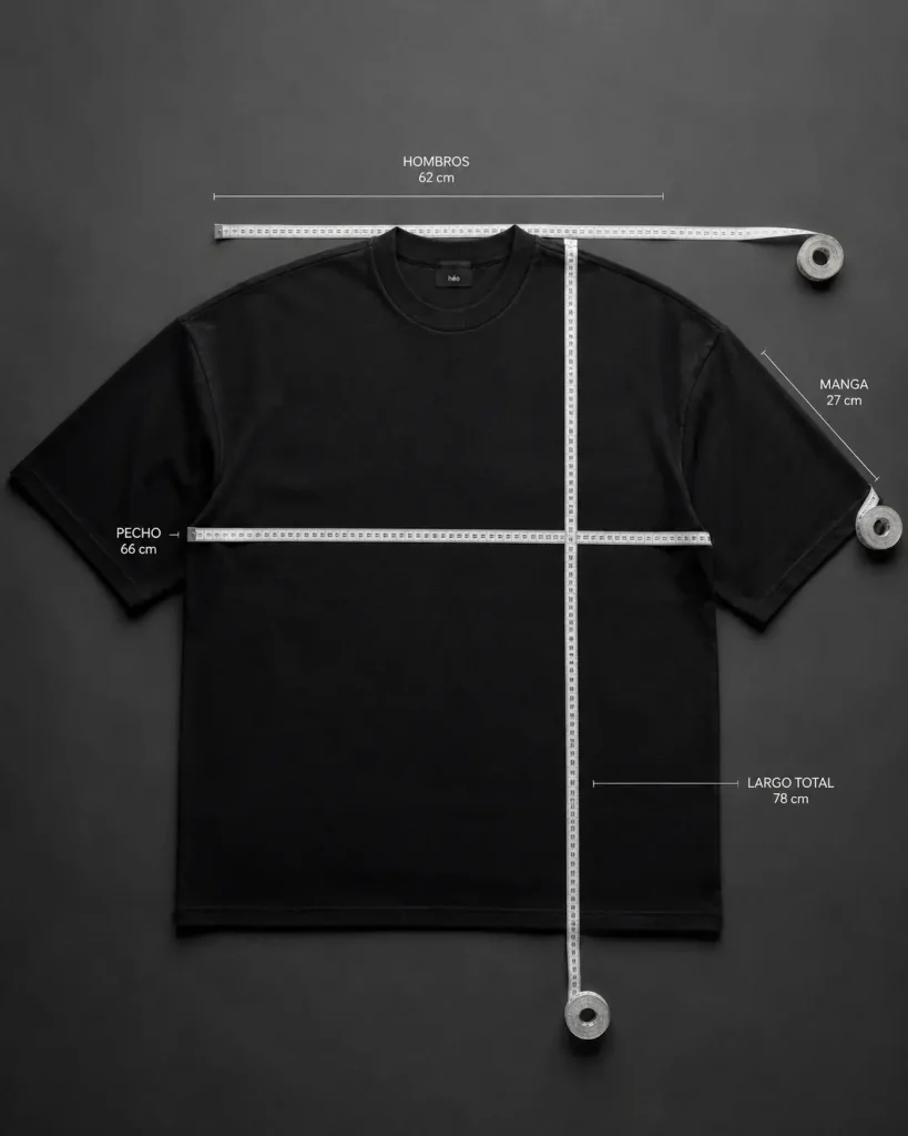 Cómo medir una polera oversize hombre para elegir talla