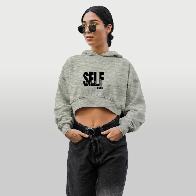 Hoodie Cropped Self Made