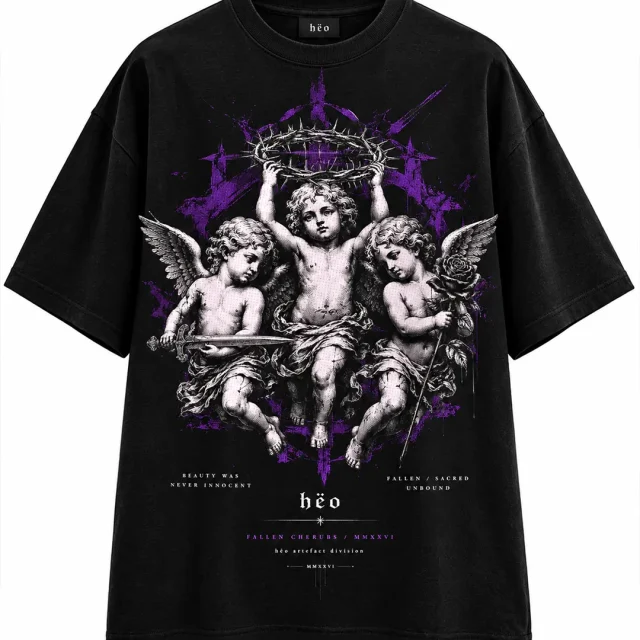 Polera Oversize Hëo Fallen Cherubs 4