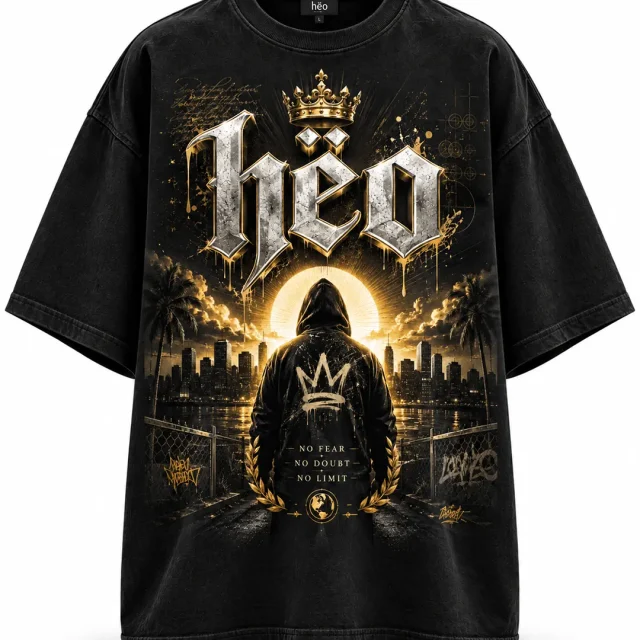 Polera Oversize Hëo Golden Reign 6