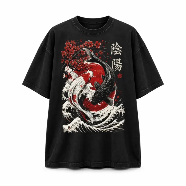 Polera Oversize Hëo Inyō Koi