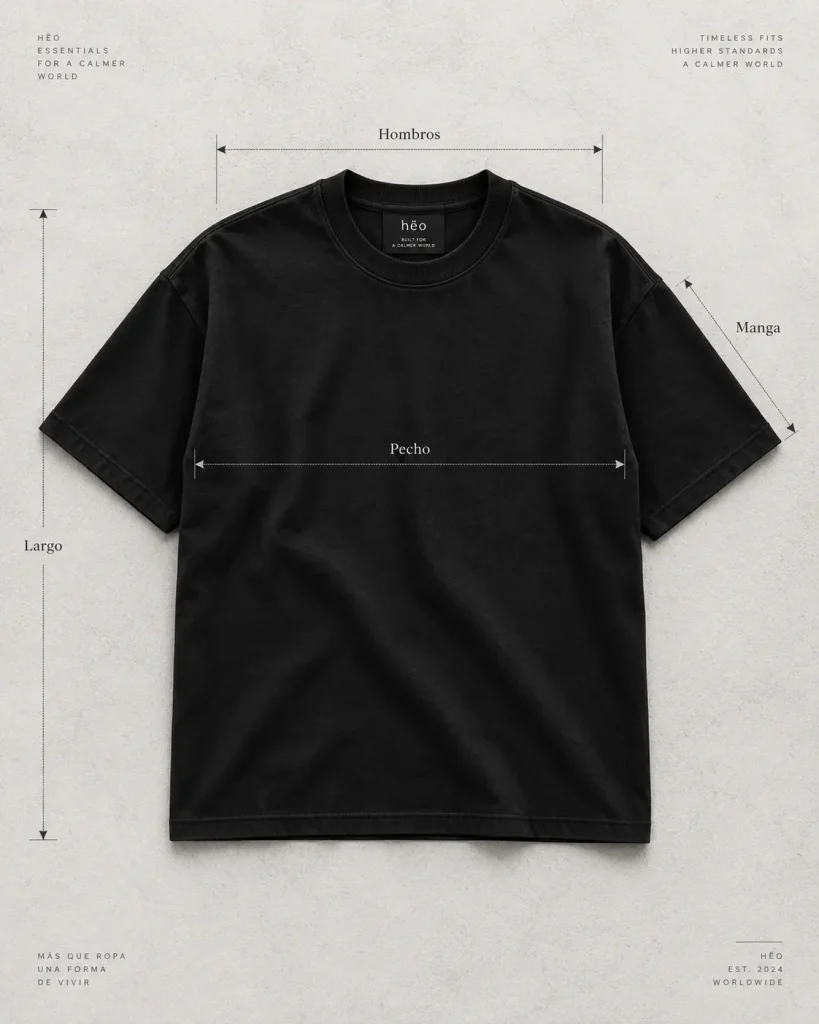 Cómo medir pecho largo hombros y manga de una polera oversize