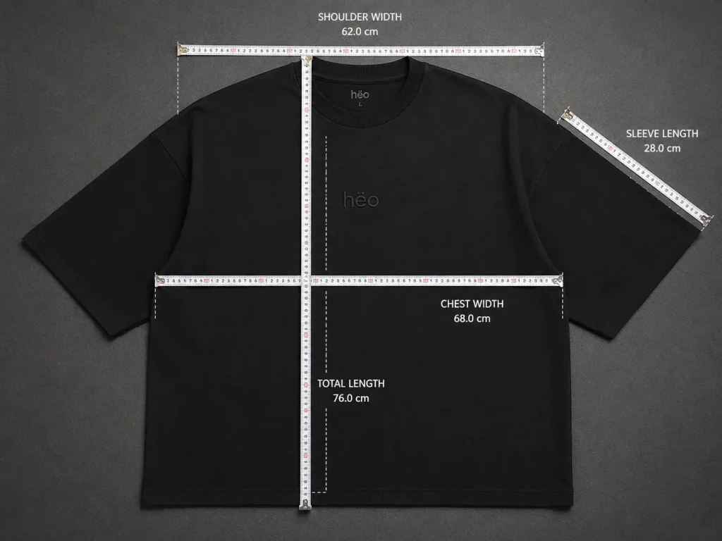 Cómo medir pecho largo hombros y manga de una polera oversize